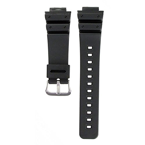 Bracelet Casio résine noire 16 mm pour réparer une montre cassée