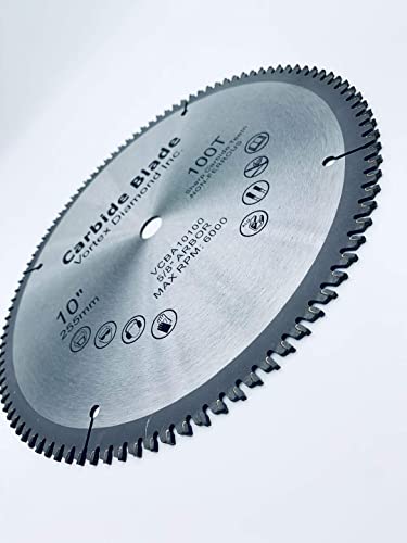 Vortex Diamond Vab 10 Inch 100 Teeth Tct Non-Ferrous Metal Circular Saw Blade With 5/8" Arbor (10 Inch 100 Teeth) #TOP2