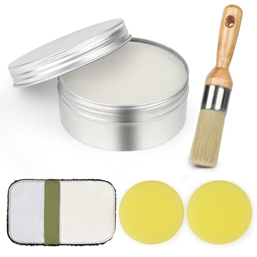 Furniture Finishing Wax Clear Finishing Wax Chalk Paint for Sealing & Protecting Painted and Raw Wood Surfaces Wooden Floors & More - Clear Protective Finish