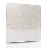 Kompakte Abmessungen: Außenmaß ca. 75x75 mm (quadratisch), geeignet für Lochmaß 60 mm wie bei Installationsdosen, Einbautiefe nur ca. 35 mm. Material: Edelstahl & Acrylglas