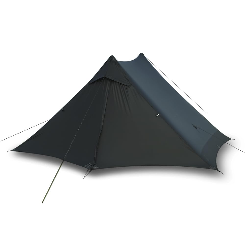 Amazon.co.jp: aricxi二重広めポール無しピラミッドテント超軽量