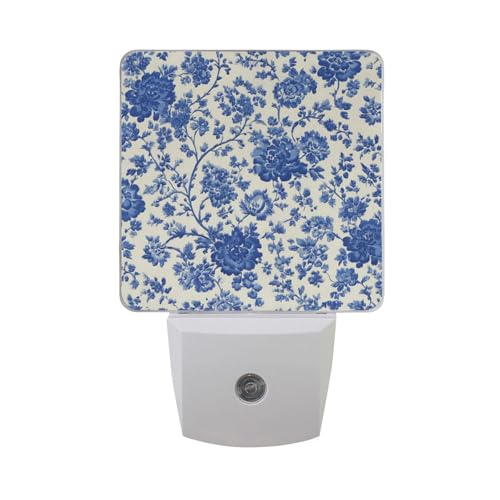 Lámpara de noche LED con sensor de luz azul miniatura 7