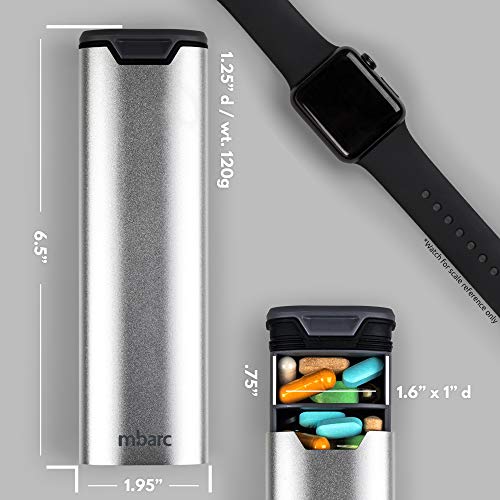 Boîte à pilules de grande capacité HigherHuman mbarc pour organiser médicaments et vitamines