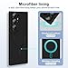 Slim Case for Samsung Galaxy S22 Ultra 5G, [Camera Lens Protector][Mag-Safe] Thin Metal Matte Silicone Soft Rubber S22 Ultra Phone Case, Magnetic Wireless Charging Cover for Samsung S22 Ultra (Black)