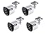 Lorex C881DA 4K Ultra HD Analog Active Deterrence Security Bullet Camera with Color Night Vision, 135ft IR NV, IP67, Works with D841, D861, D862, D871B, LHV5100, Camera Only, White, 4PK(M.Refurbished)