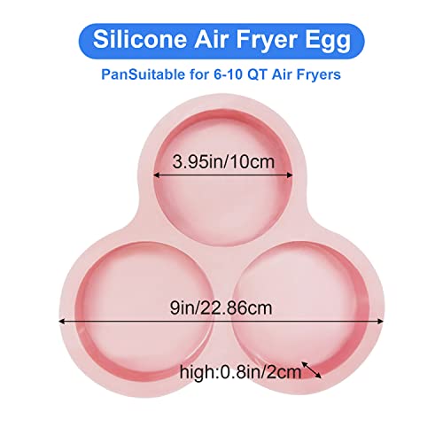 2Pcs Silicone Cupcake Pans, Round Silicone Cake Molds Silicone Muffin Pan Baking Mold Silicone Cupcake Baking Cups For Air Fryer Microwave Refrigerator Oven (Pink) #TOP1