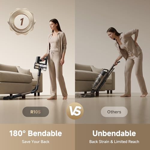 Image of DREAME R10S Cordless Stick Vacuum with 180 Bendable Rod