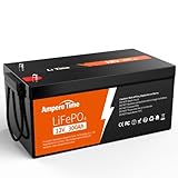 【200A BMS & Max. 6144kWh Energie】Das eingebaute 200A BMS (Battery Management System) schützt die Batterie vor Überladung, Überentladung, Übertemperatur, Überstrom und Kurzschluss mit einer hervorragenden Selbstentladungsrate. Außerdem unterstützt die Ampere Time 12,8V 300Ah LiFePO4-Batterie den Anschluss von Max. 16 Batterien, um ein 51,2V 1200Ah Batteriesystem zu bilden, das 800A max. kontinuierlichen Lade-/Entladestrom, 4096kW max. kontinuierliche Lastleistung und max. 6144kWh Energie.