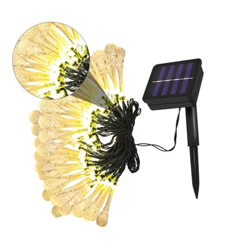 Luces solares LED para exterior 5m 20 gotas azul