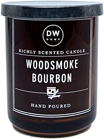 DW Home Small Woodsmoke Bourbon Scented Candle