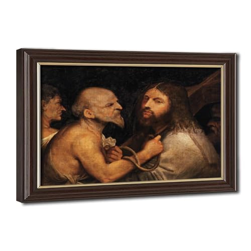 Impression sur toile Christ portant la croix Titien - Décoration murale grand format 50x76