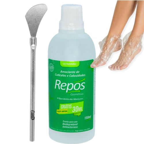 Kit Amaciante Repos Removedor de Calosidades Amolecedor de Cutículas Mais Espátula Bisturi 222 e Bot