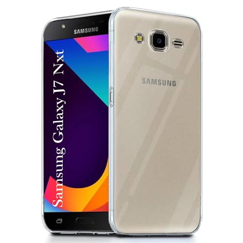 Image of Jkobi Back Cover for Samsung Galaxy J7 Nxt (Silicone Clear Shockproof Case with Camera Protection | Soft and Flexible | Transparent)