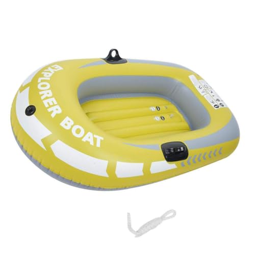 Inflatable Boat Inflatable Boat Set Thickened Rowing Boats for Kids Yellow One Person, Water Sports