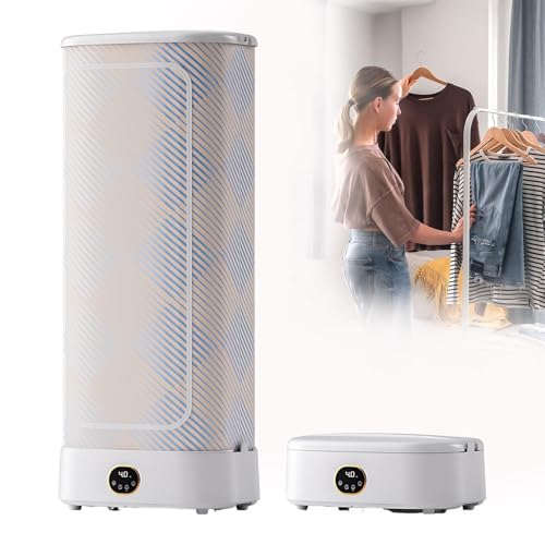【DOPPIA PROTEZIONE】: la macchina for l'asciugatura e la stiratura è dotata di monitoraggio della temperatura e fusibile integrato, che si spegne automaticamente se la temperatura supera il limite o viene rilevata una deviazione for garantire la sicurezza.
