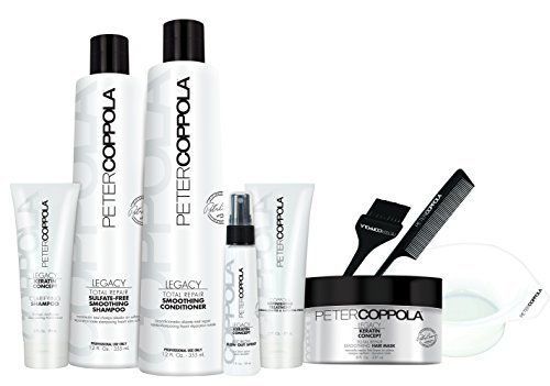 PETER COPPOLA Coppola Keratin Smoothing Treatment Formaldehyde & Aldehyde-Free (Treatment Kit with Aftercare)