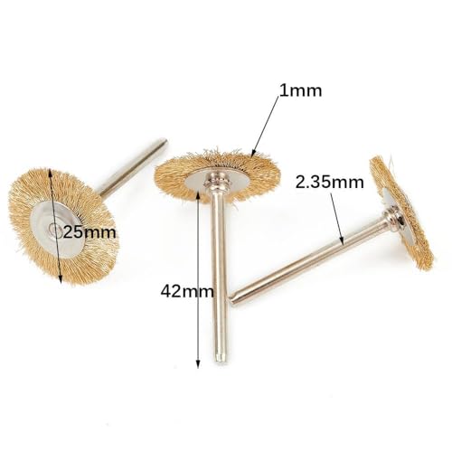 20Pcs 22mm Escovas de Roda de Arame de Aço para Remoção de Ferrugem de Metal Escova de Polimento Esc