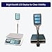 Aquos ZTP Price Computing Scale – Class III NTEP Legal for Trade, Commercial Digital Scale with LCD Backlit Display & Stainless Steel Platter, Retail Grocery Scale (60lbs Pole Model)