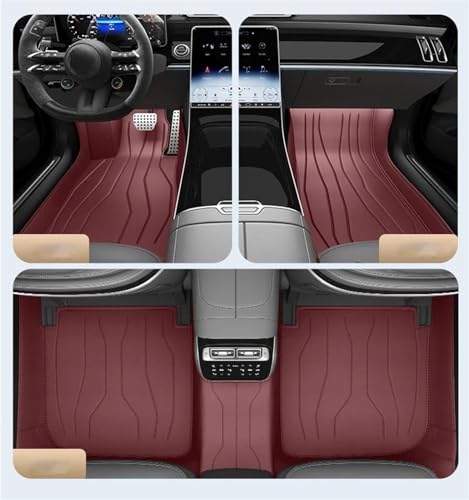 Tapis de sol pour Volvo V90 2017-2021 en cuir sur mesure