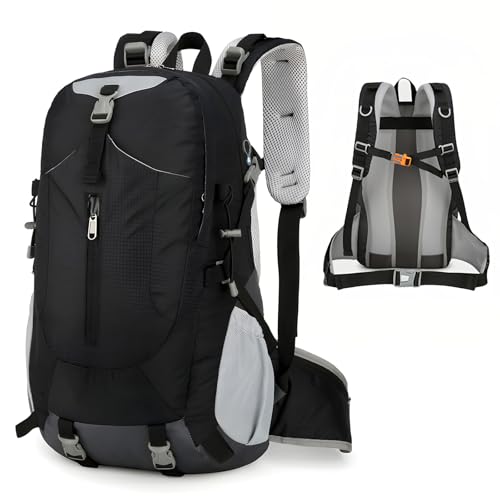 Long Keeper 40L Hiking Backpack with Rain Cover Waterproof Lightweight Camping Backpack for Men Women Outdoor Travel Daypack