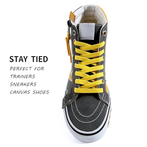 VSUDO Preminum 39 inch Flat Golden Yellow Shoe Laces for Sneakers