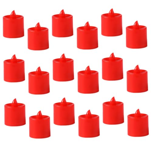 Velas LED sin Llama Rojas Evitan Cera y Fuego en Decoraciones de Halloween Exterior