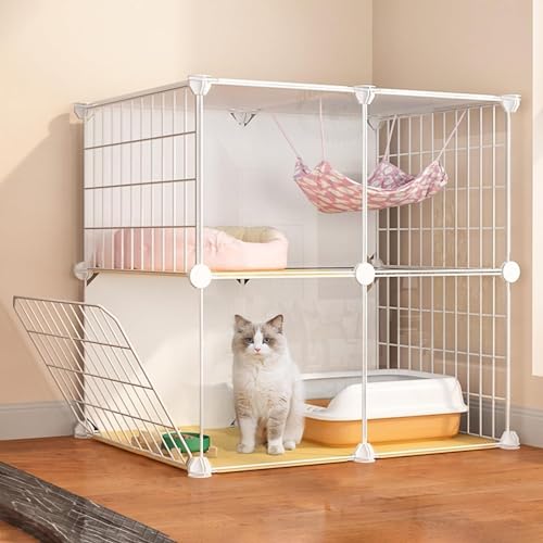 Cage pour chatons en fil métallique pour aménager le salon