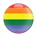 GoBadges Rainbow - 3" Magnetic Grill Badge/UV Stable & Weather-Proof/Works Grill Badge Holder