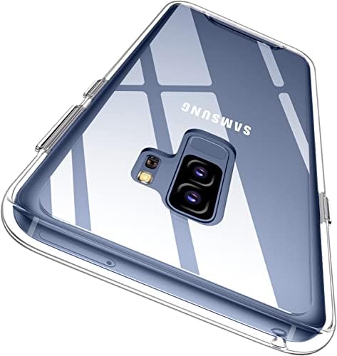 Rayboen for Samsung Galaxy S9 Plus Case (Not for S9 5.8in), Crystal Clear Shockproof Non-Slip Anti-Yellowing Protective Phone Case, Hard PC Back & Soft TPU Frame Slim Cover for Galaxy S9+ Plus