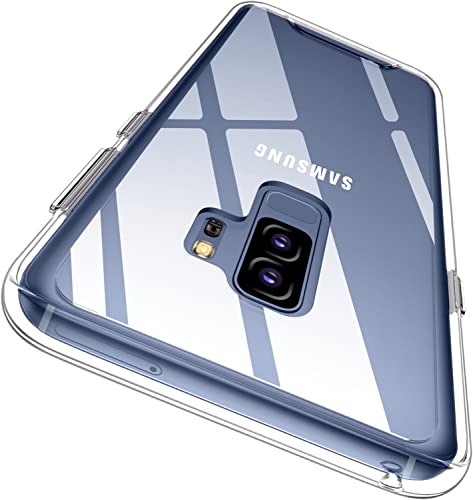 Rayboen For Samsung Galaxy S9 Plus Case (Not For S9 5.8In), Crystal Clear Shockproof Non-Slip Anti-Yellowing Protective Phone Case, Hard Pc Back & Soft Tpu Frame Slim Cover For Galaxy S9+ Plus #TOP3