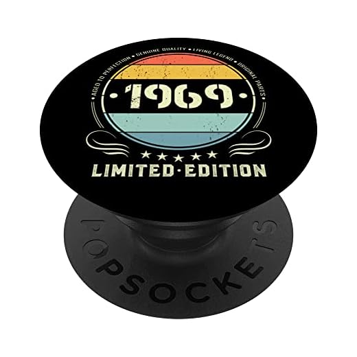 1969 Edición limitada 1969 cumpleaños Popsocket para mujeres y hombres PopSockets PopGrip Intercambiable