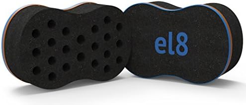 Eco-friendly Sponge Hair Brush for Dreads and Afro with 10mm Holes - Coils and Twists - From el8