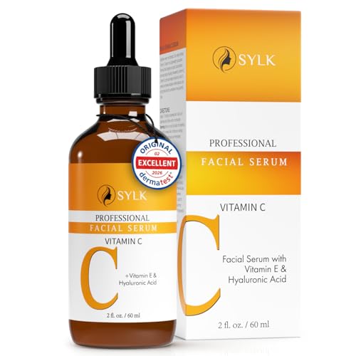 Vitamine C Sérum Visage pour Microneedling + Acide Hyaluronique & Vitamine E | Soin Visage et Contour des Yeux | Anti Cerne, Anti Ride, Anti Tache & Anti Age | 60 ml