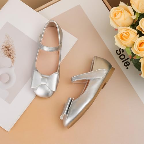 Little Girls' Classic Mary Jane Ballerina Ballet Flats Flower Girl Princess Dress Shoes for Wedding, School, Party4