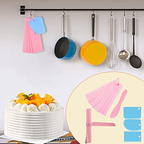 9 Pezzi Set Torta Regolabile Lisciatrice, Plastica...
