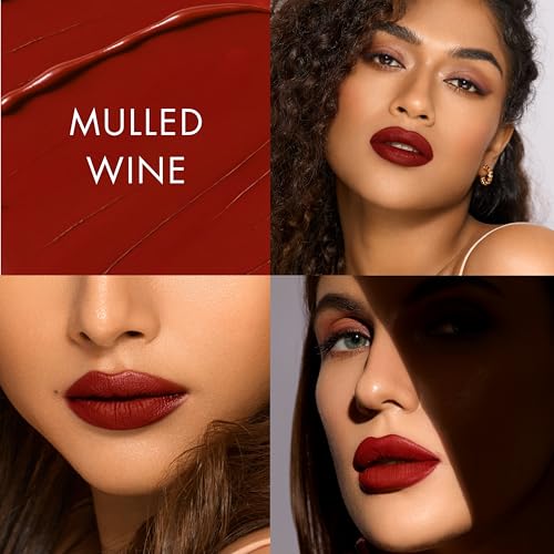 Image of HYUE HydraMatte Liquid Lipstick | 2.2ml | Mulled Wine Soft-Matte Long-Wear | Intense Color | with Jojoba, Almond & Gooseberry Extracts | Travel-Friendly | Precision Tip | 16 Bold Shades