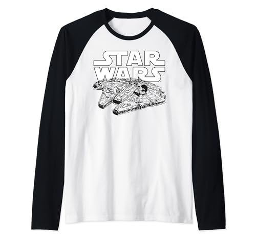 T-shirt baseball Star Wars Millennium Falcon parfait pour vos soirées cinéma et pop culture