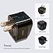 Tmvel Universal International Power Adapter Plug Tip Converter - Convert Europe, EU/UK/CN/AU to USA - Great for Cell Phone Charger - Not Converter