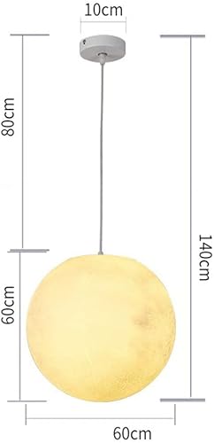 Miniatura 9 de Lámpara colgante LED de luna impermeable para exteriores, lámpara colgante creativa de luna, lámpara colgante de techo para jardín, patio, casa de