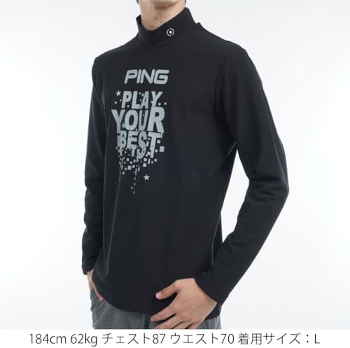 Amazon.co.jp: [ピン アパレル] メンズ 長袖 ハイネックシャツ