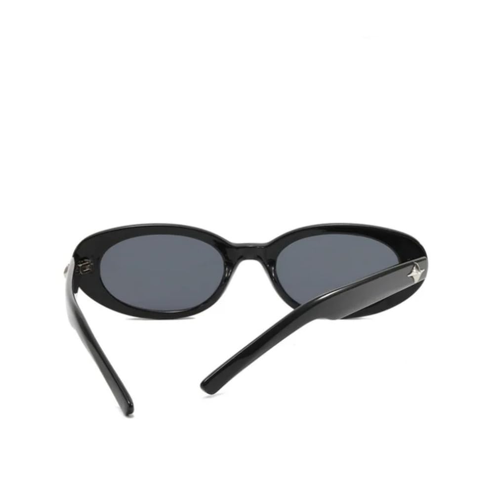 Okulary przeciwsłoneczne vintage owalne damskie modne oprawki w stylu punkowym okulary korekcyjne z ochro