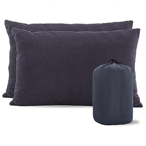 MOON LENCE Camping Pillows 2 Pack, Compressible Camp Pillow with