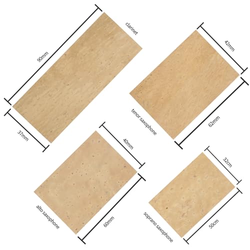 Universal Saxophon Hals Kork Set - 3 Stück für Klarinette, Alto, Sopran, Tenor Saxophon - Ersatz Kit Musikinstrument Zubehör