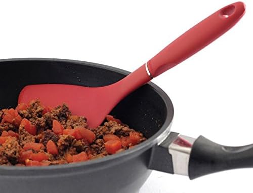 Vista 6 de Norpro Media espátula de nailon resistente al calor de 10 pulgadas (2, combo rojo y azul)