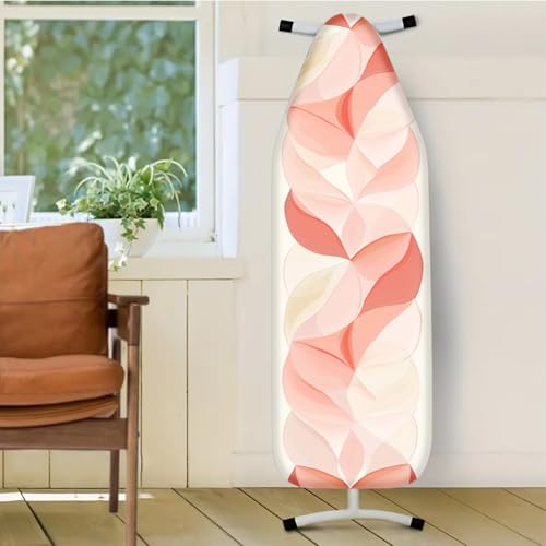 Image of Nuxovilar Soft Gradient Leaf Ironing Board Cover 15x54 Polyester | Iron Pad Scorch Guard laundry helper protective board shield home laundry room craft studio (Gradient Leaf)