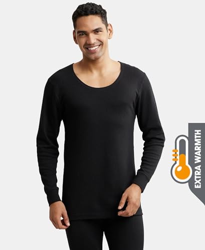 Image of Jockey 2404 Men Extra Warmth Super Combed Cotton Rich Full Sleeve Thermal Set with StayWarm Technology