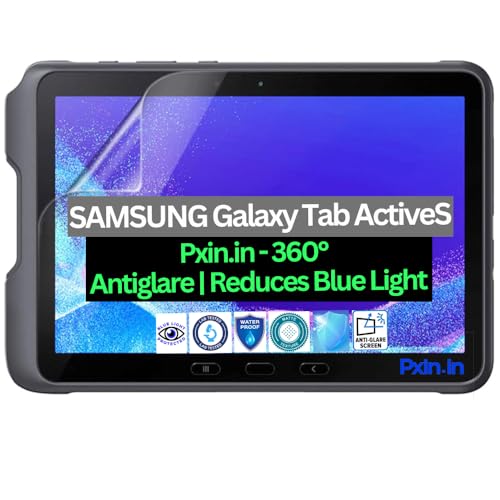 Image of Pxin Tablet Anti Bluelight and Anti Glare Screen Guard compatible with SAMSUNG Galaxy Tab ActiveS | BLUVLightblock Tech | Scratch Proof | Prevents bluelight | Eye Protection | No Dry Eyes