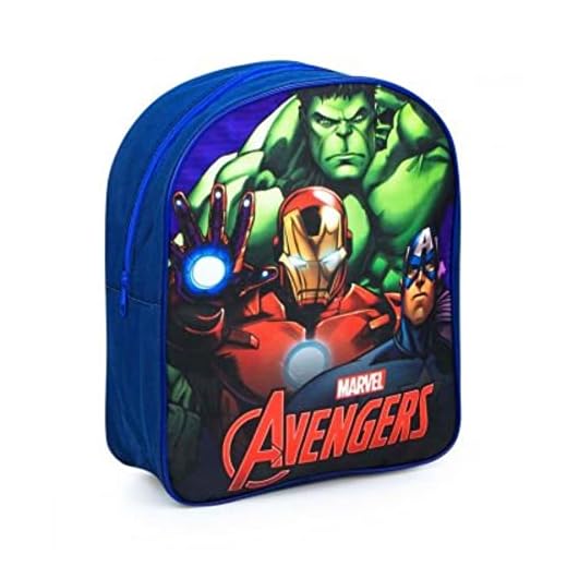 Difuzed MOCHILA INFANTIL VENGADORES HULK IRON MAN Y CAPITÁN AMÉRICA 30 CM