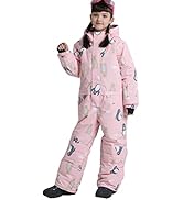 PHIBEE Kids One Piece Snowsuits Boys Girls Waterproof Overalls Ski Jackets Warm Winter Jumpsuits ...