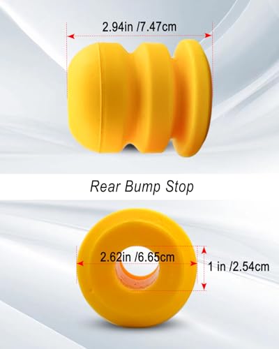 Image of 4Pcs Front and Rear Bump Stops Fit for Jeep Wrangler JK JKU 2007-2018 | Axle Jounce Bumpers Replace 52060428AB 52060423AB
